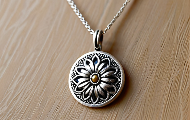 **

A close-up of a handcrafted necklace, showcasing a subtle character-inspired design. Focus on details like a delicate silver pendant with a small, stylized floral motif. Background: A cozy workshop in Montmartre with natural light. "Artisanal French jewelry", "unique design", "Etsy find", "subtle fandom", "perfect for everyday wear", "high-resolution", "intricate detail", "safe for work", "appropriate content", "fully clothed", "professional"

**