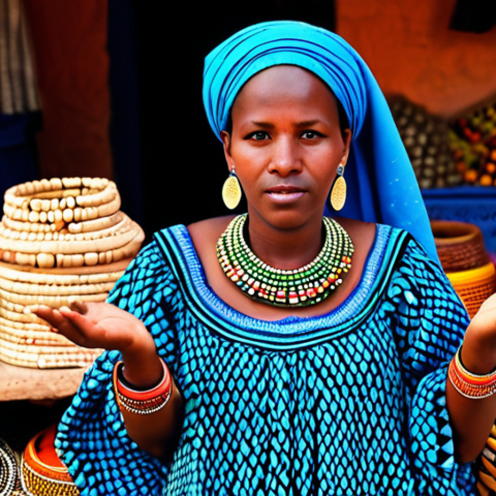 에스닉 스타일 쥬얼리 트렌드 - African Tribal Chic**

"A striking photo of a Black woman adorned with traditional African jewelry: ...