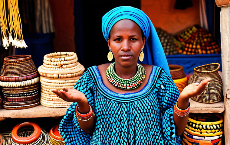 에스닉 스타일 쥬얼리 트렌드 - African Tribal Chic**

"A striking photo of a Black woman adorned with traditional African jewelry: ...