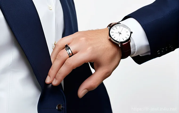 남성용 가죽 팔찌 브랜드 추천 - **Prompt 1: Casual Bohemian Stacking**
    "A close-up shot of a man's wrist, mid-20s to 30s, featur...